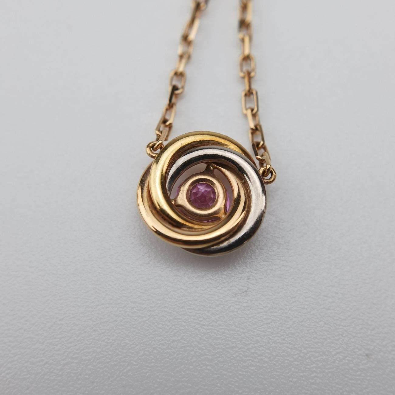 Trinity 1P DiamondPink×Gold × rose gold × platinumAU750B7225000XX0610トリニティ 1Pダイヤモンドピンク×ゴールド×ローズゴールド×プラチナAU750B7225000XX0610