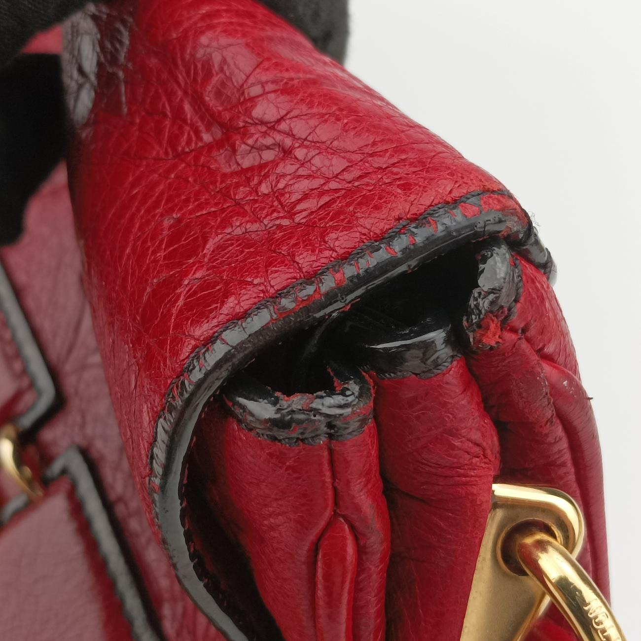 Empreinte Maidia Rubel Red Leather M40283 FO3009プリント マイディア ルーベル レッド レザー M40283 FO3009