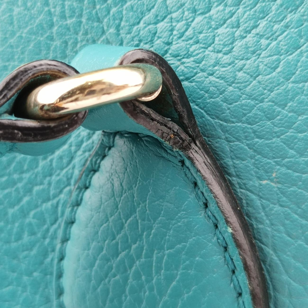 Interlocking G charm Dome Blue Leather 449661 A021395640インターロッキングG チャーム ドーム ブルー レザー 449661 A021395640