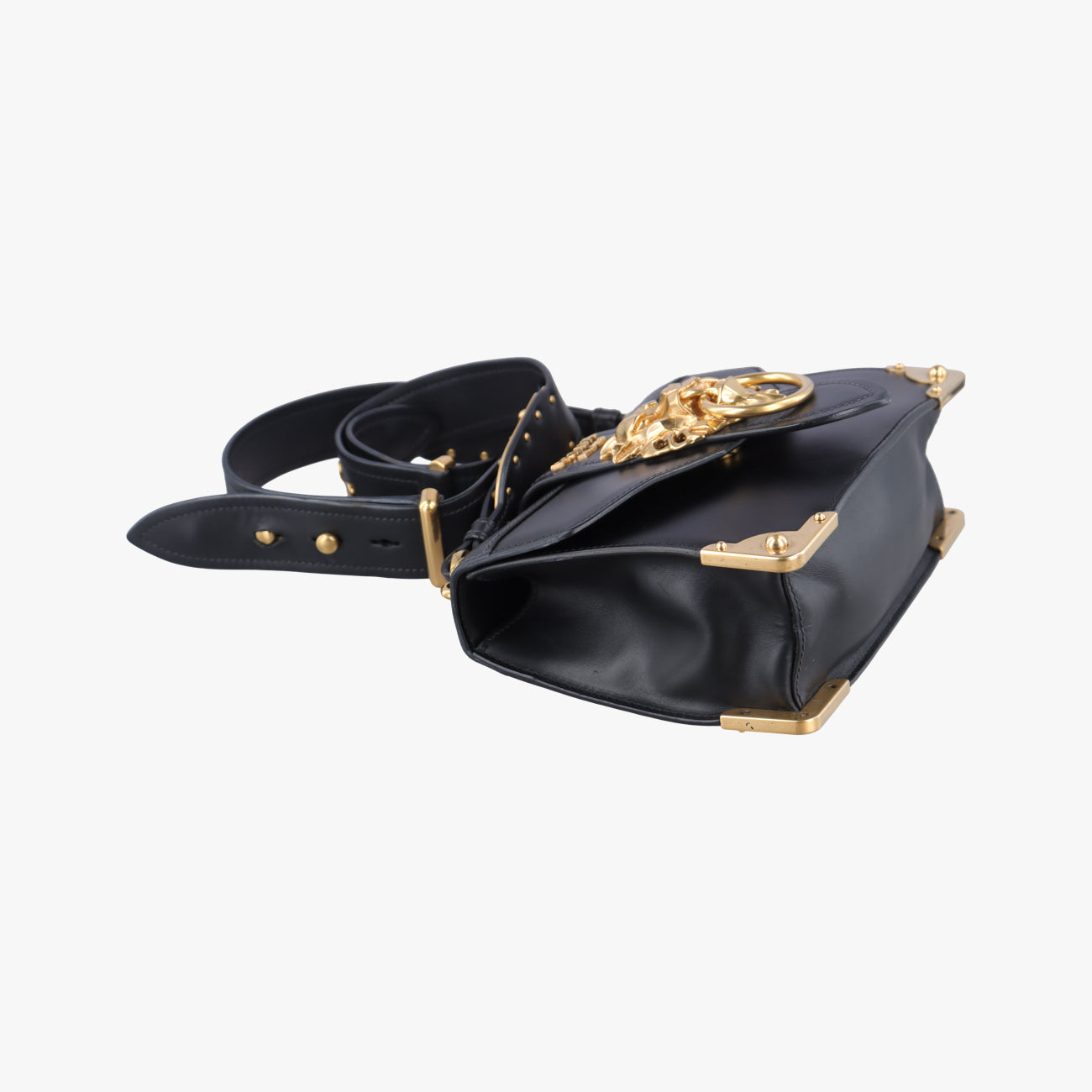 Animalier Cahier Lions Head Black Leather 1BD089 25カイエ ライオンヘッド ブラック レザー 1BD089 25