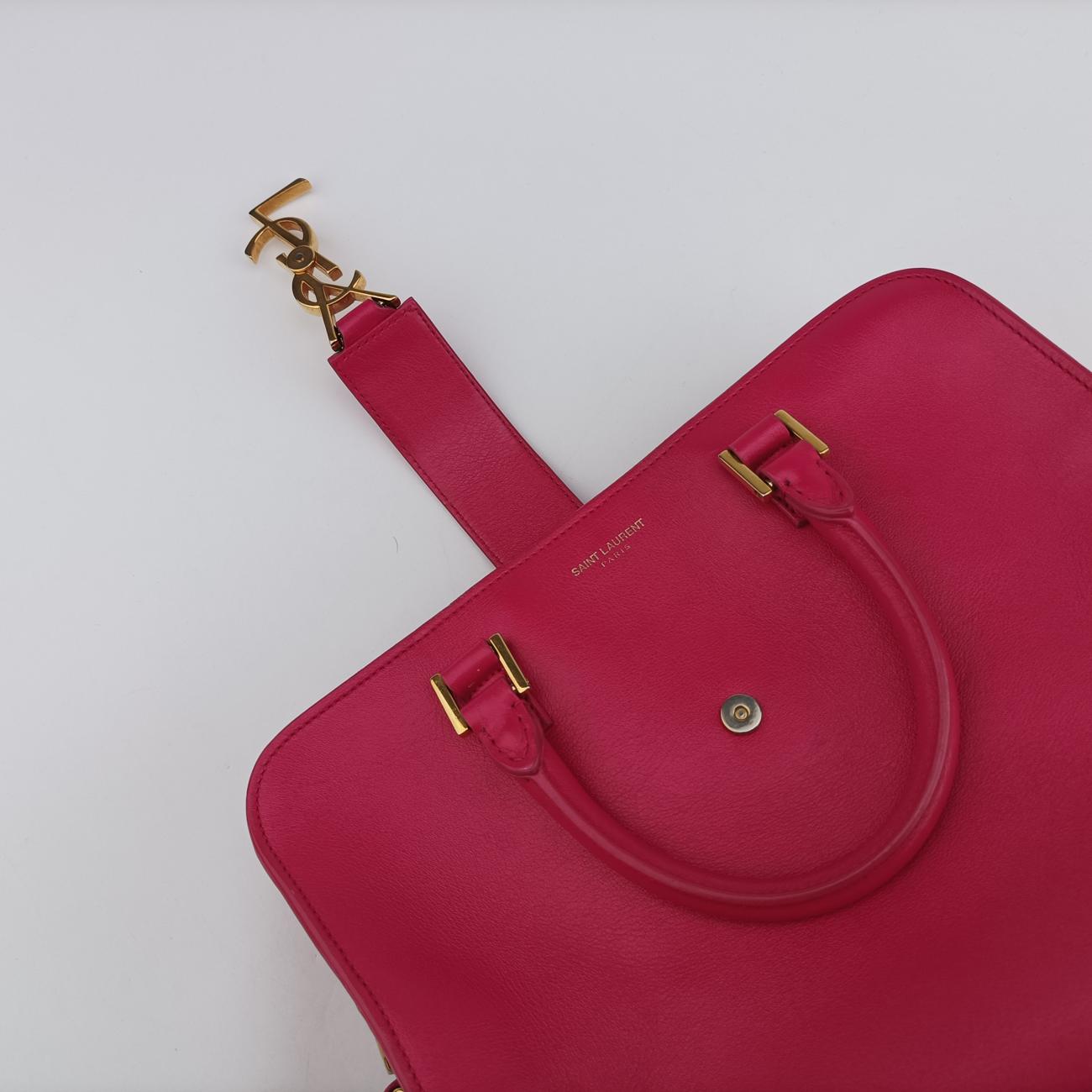 baby cabas Rose leather 372087 GNR372087.0914ベイビーカバス ローズ レッド レザー 372087 GNR372087.0914