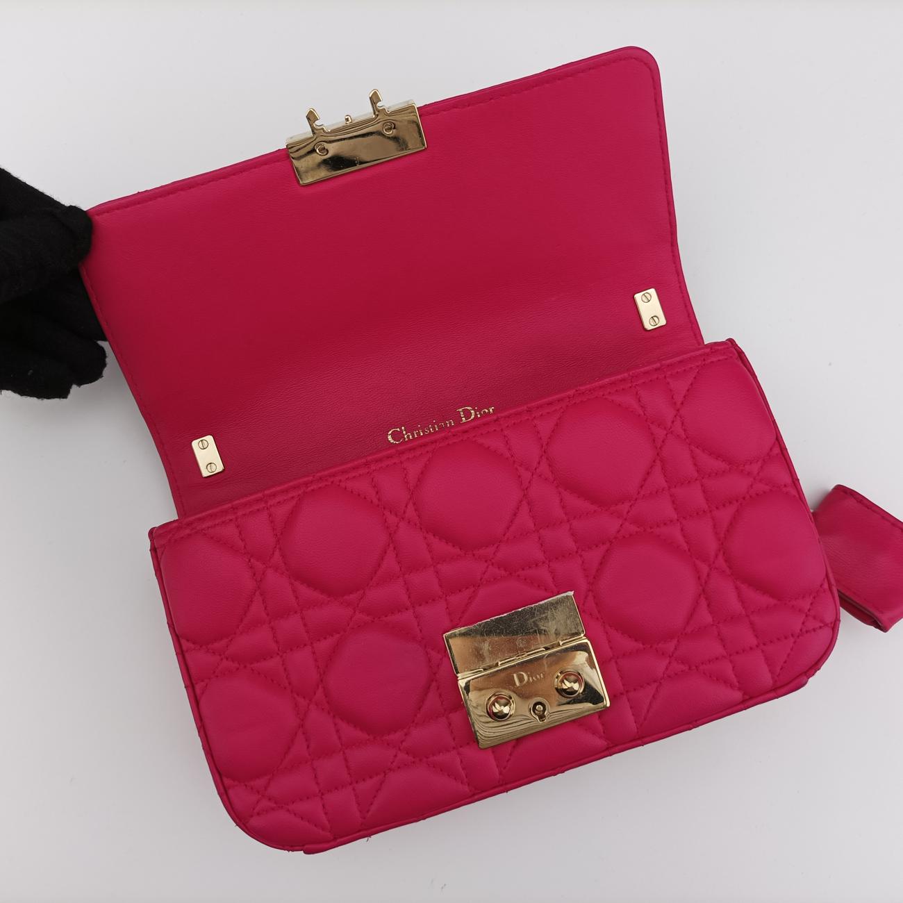 Miss Dior Rose Lambskin 18-MA-0143ミスディオール ローズ レッド ラムスキン 18-MA-0143