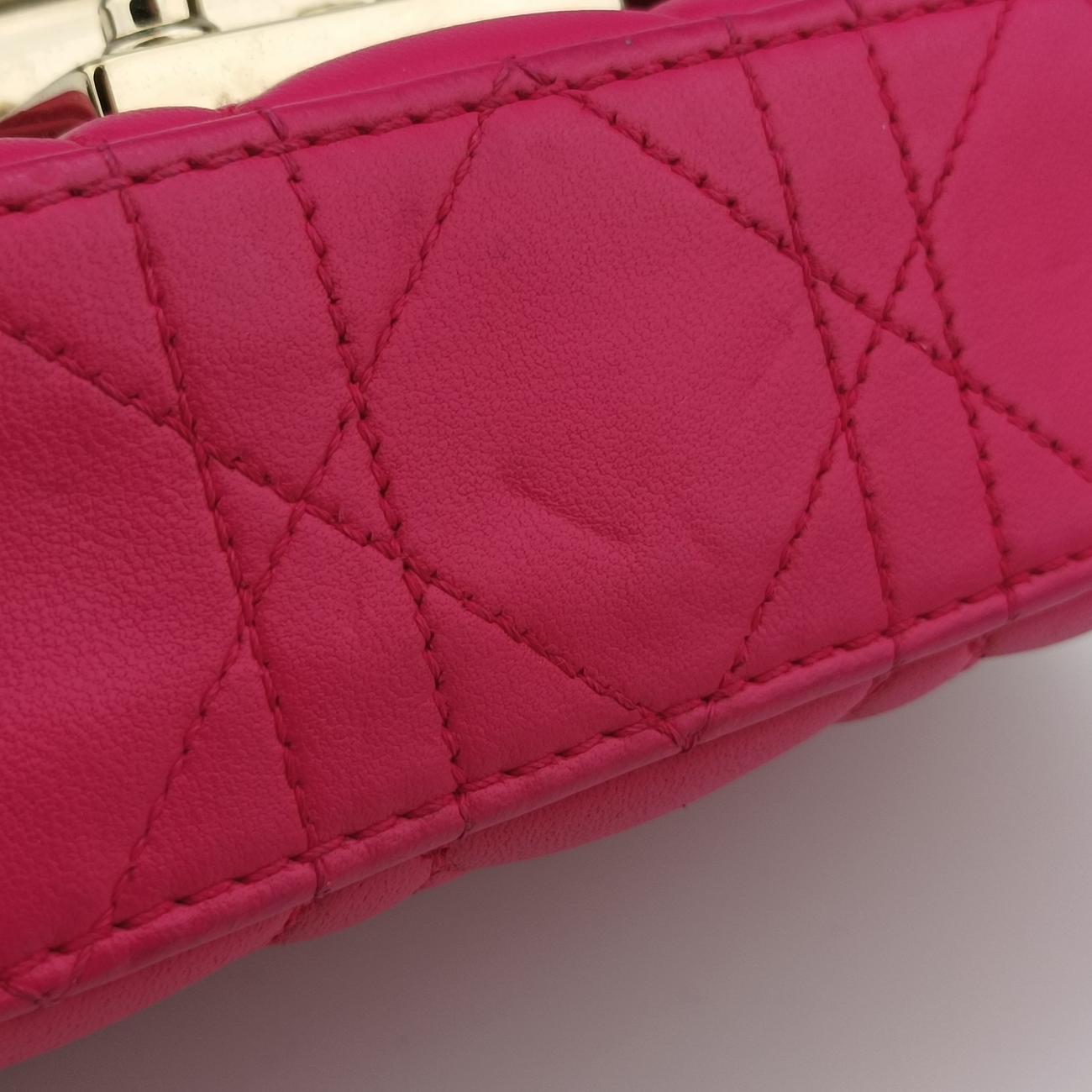 Miss Dior Rose Lambskin 18-MA-0143ミスディオール ローズ レッド ラムスキン 18-MA-0143