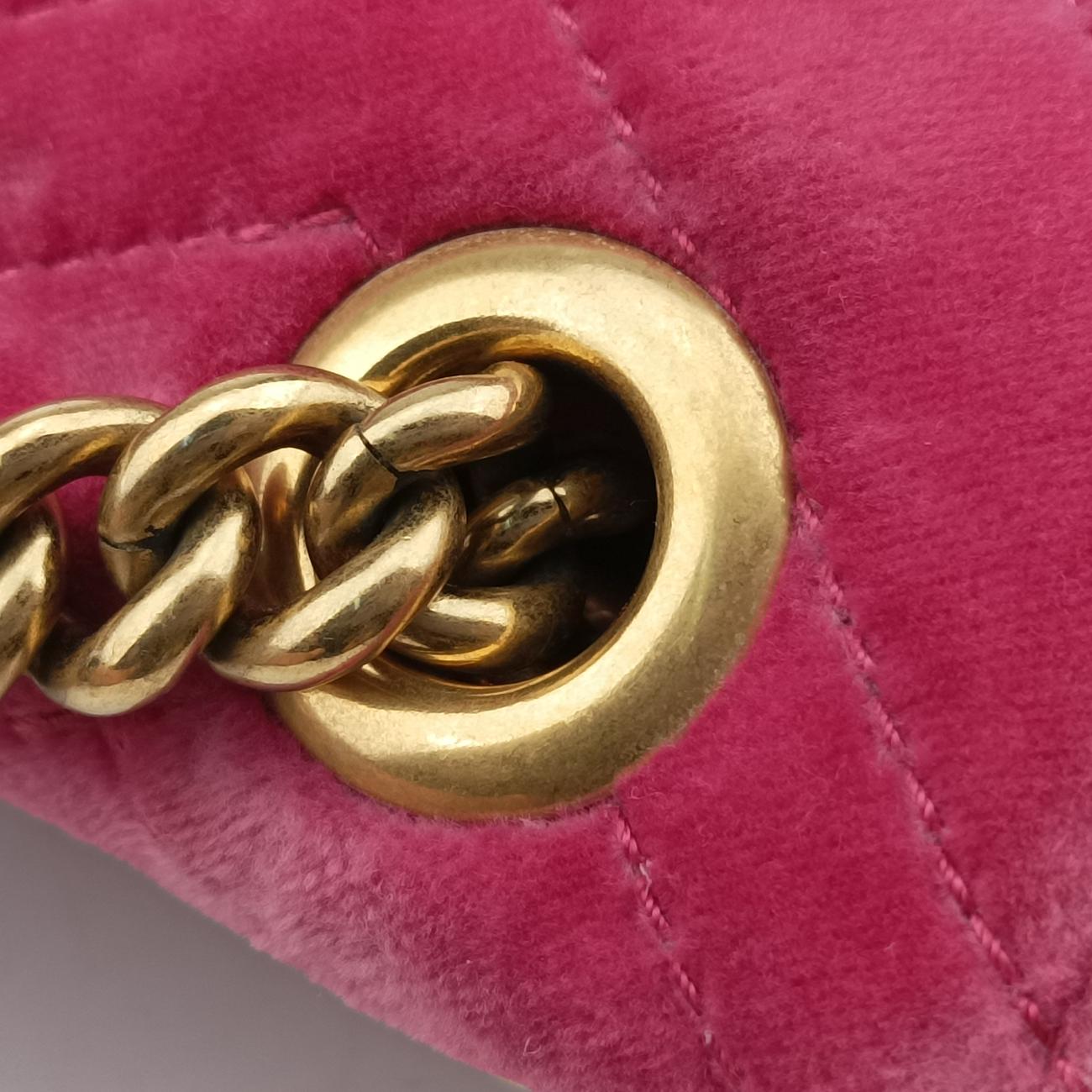 GG Marmont Pink velour 446744 I023290876GGマーモント ピンク ベロア 446744 I023290876