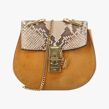 DREW Brown×Multicolour Leather×Suede×snakeskin 02 15 70 65ドリュー ブラウン×マルチカラー レザー×スエード×ヘビ革 02 15 70 65