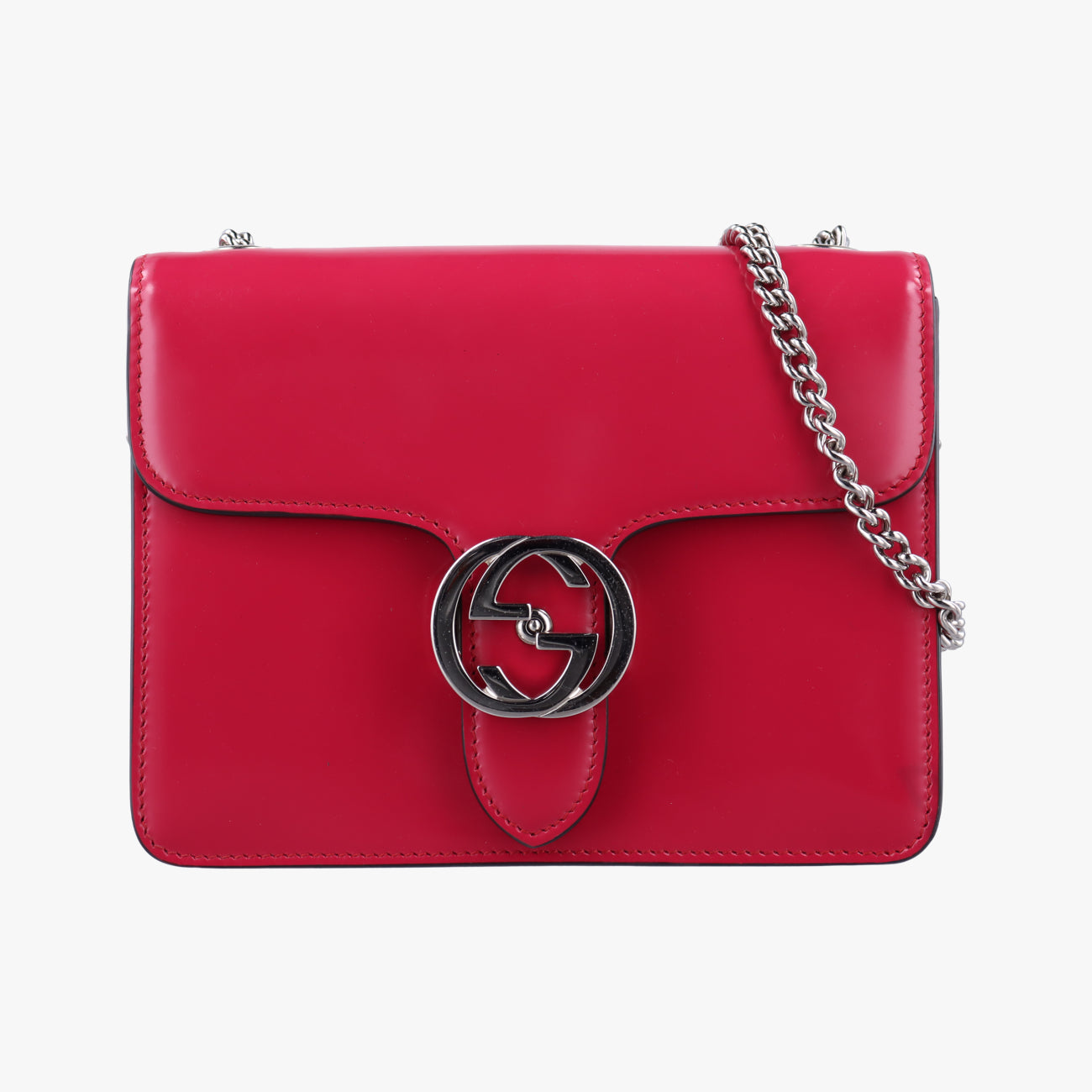 Interlocking G Pink Patent I018692915インターロッキングG ピンク パテント 387609 I018692915