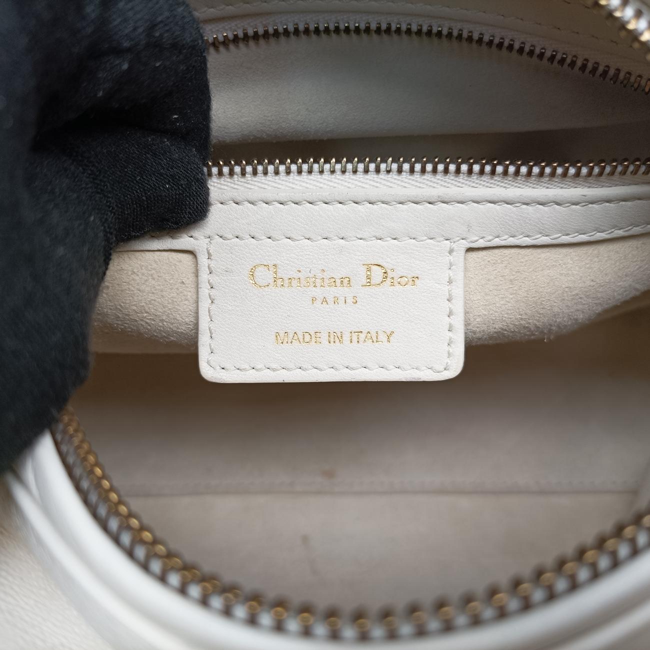 Lady Dior White Leather 16-BO-0117レディディオール ホワイト レザー 16-BO-0117