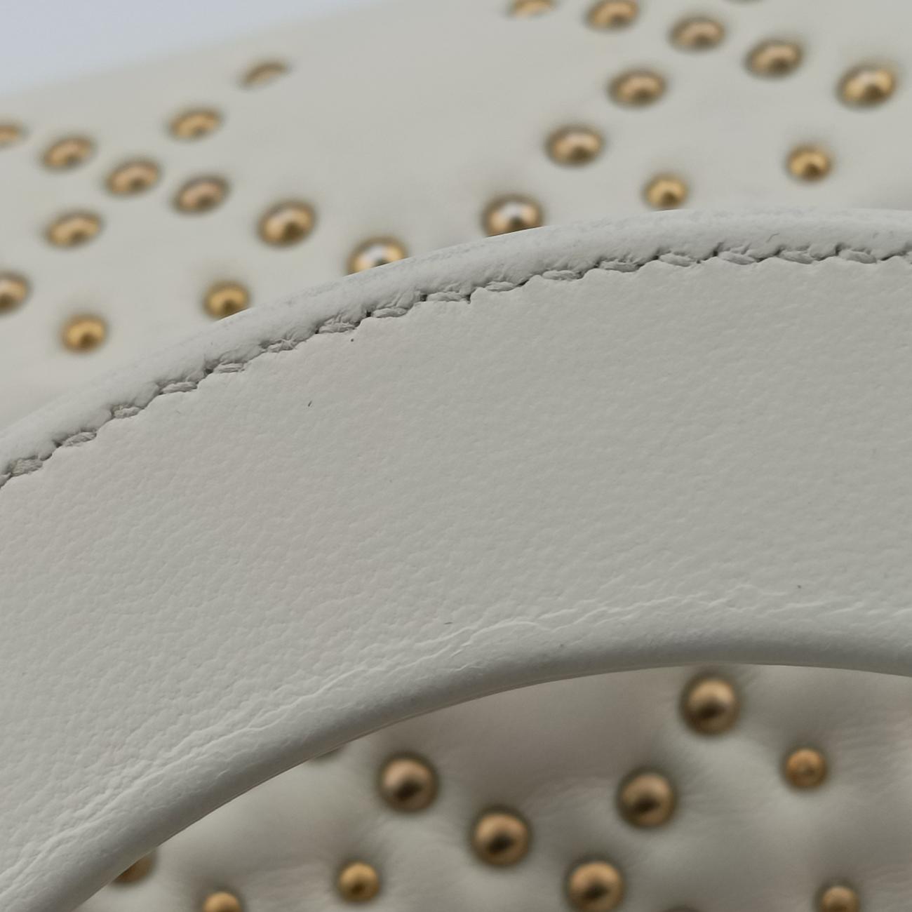 Lady Dior White Leather 16-BO-0117レディディオール ホワイト レザー 16-BO-0117