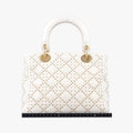 Lady Dior White Leather 16-BO-0117レディディオール ホワイト レザー 16-BO-0117