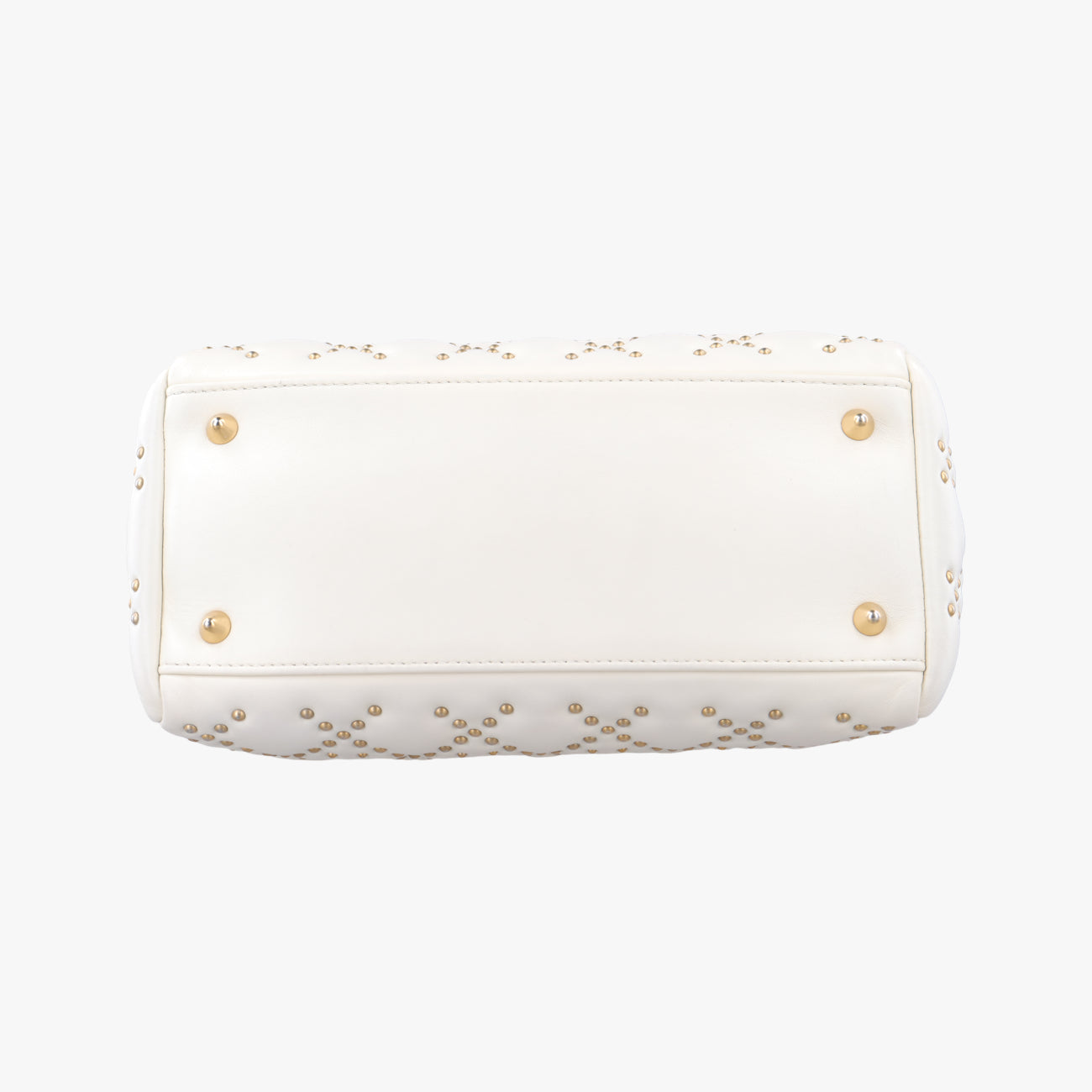 Lady Dior White Leather 16-BO-0117レディディオール ホワイト レザー 16-BO-0117