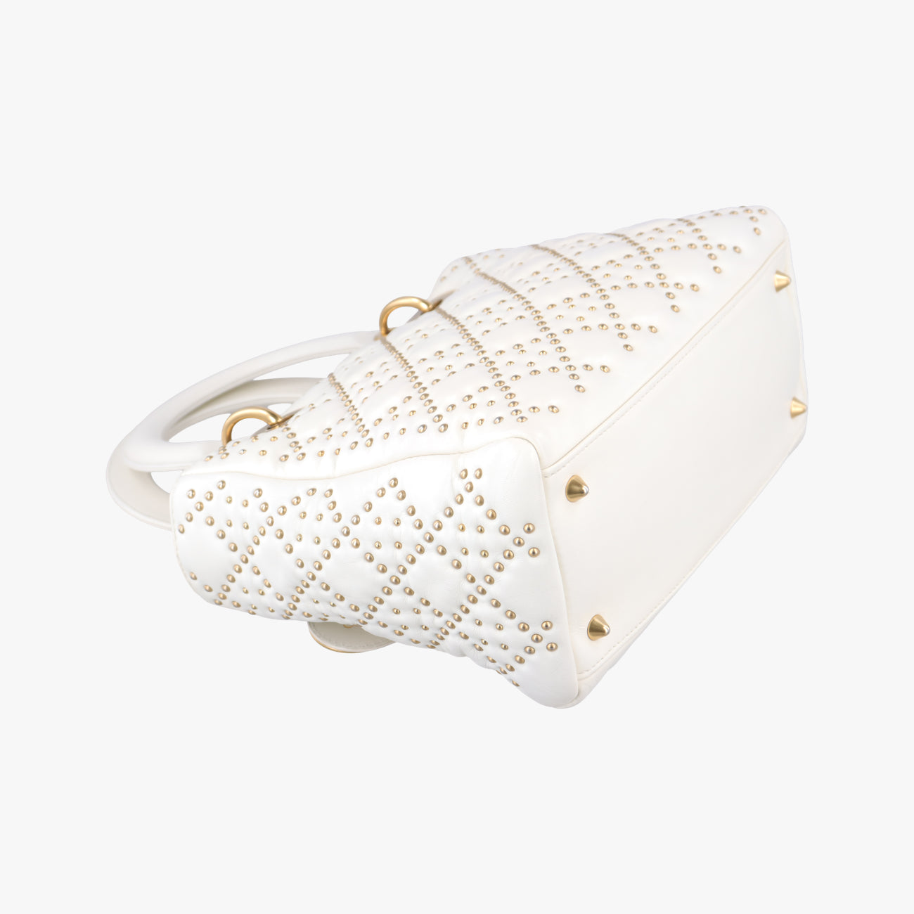 Lady Dior White Leather 16-BO-0117レディディオール ホワイト レザー 16-BO-0117