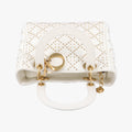 Lady Dior White Leather 16-BO-0117レディディオール ホワイト レザー 16-BO-0117