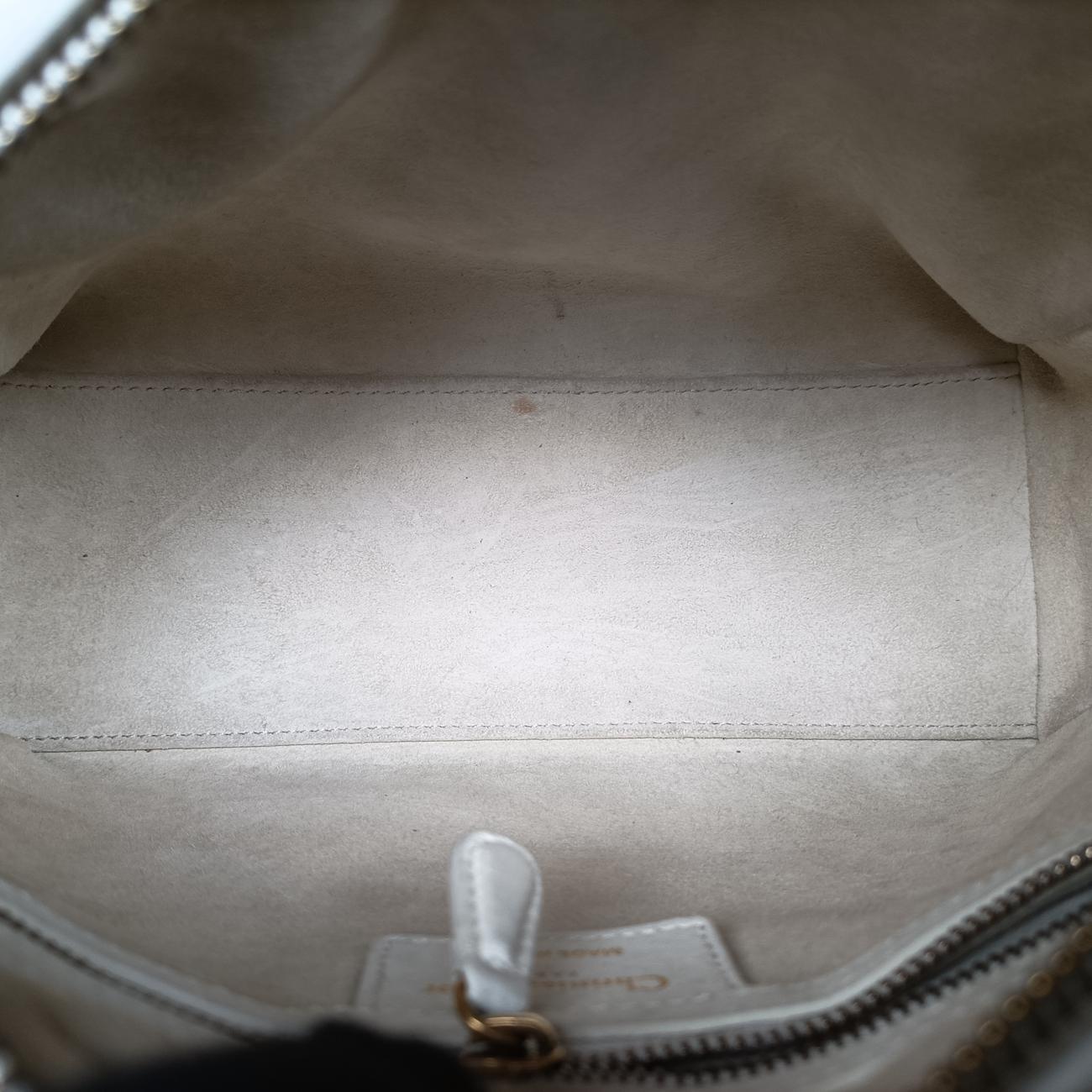 Lady Dior White Leather 16-BO-0117レディディオール ホワイト レザー 16-BO-0117