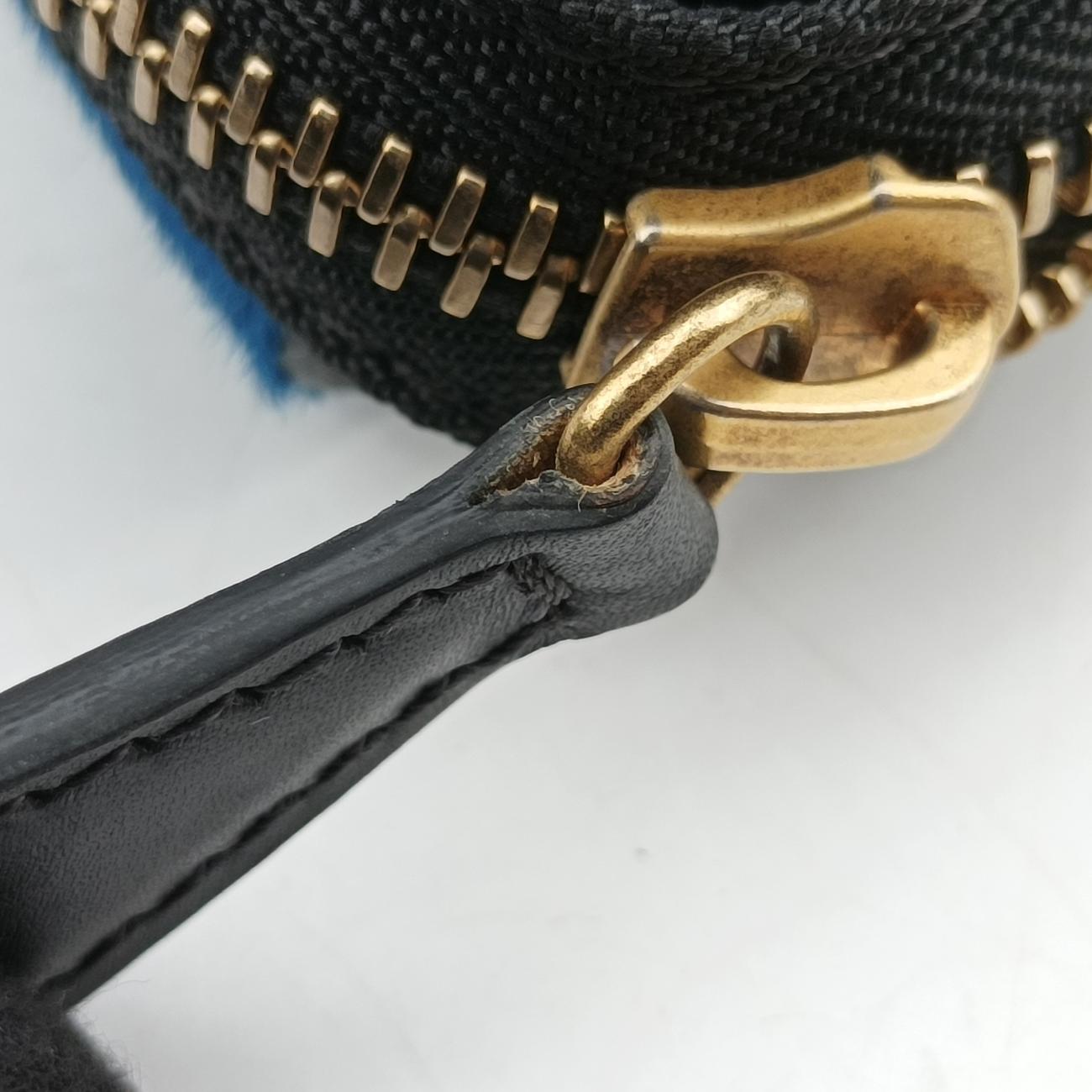 Luggage Mini ShopperBlack x Yellow x BlueLeather × HorsehairF-GA-0163ラゲージミニショッパーブラック×イエロー×ブルーレザー × ホースヘアF-GA-0163