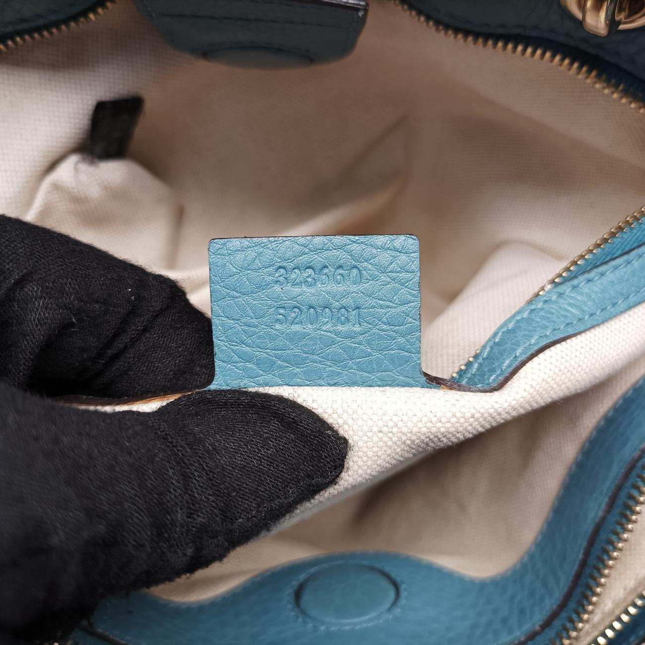 bamboo shopper Blue Leather 323660 G015043925バンブーショッパー ブルー レザー 323660 G015043925