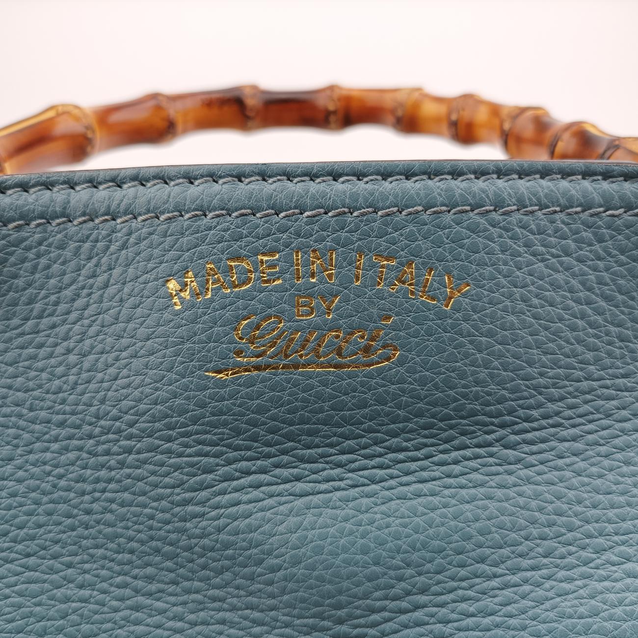 bamboo shopper Blue Leather 323660 G015043925バンブーショッパー ブルー レザー 323660 G015043925