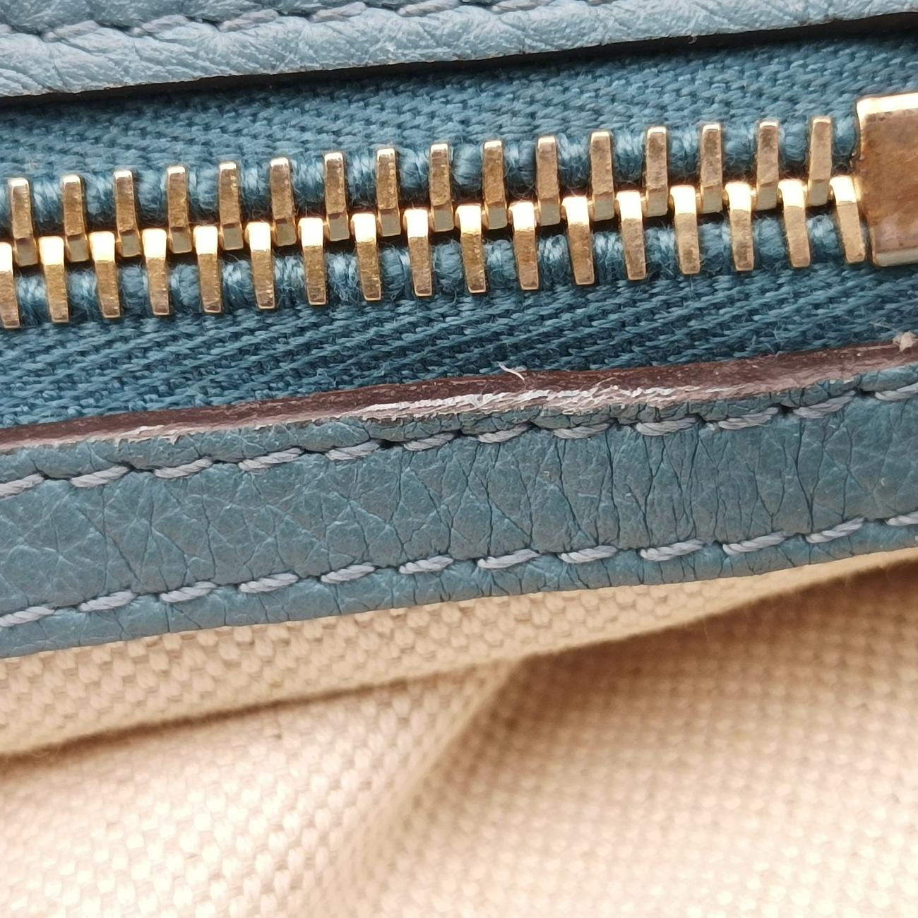 bamboo shopper Blue Leather 323660 G015043925バンブーショッパー ブルー レザー 323660 G015043925