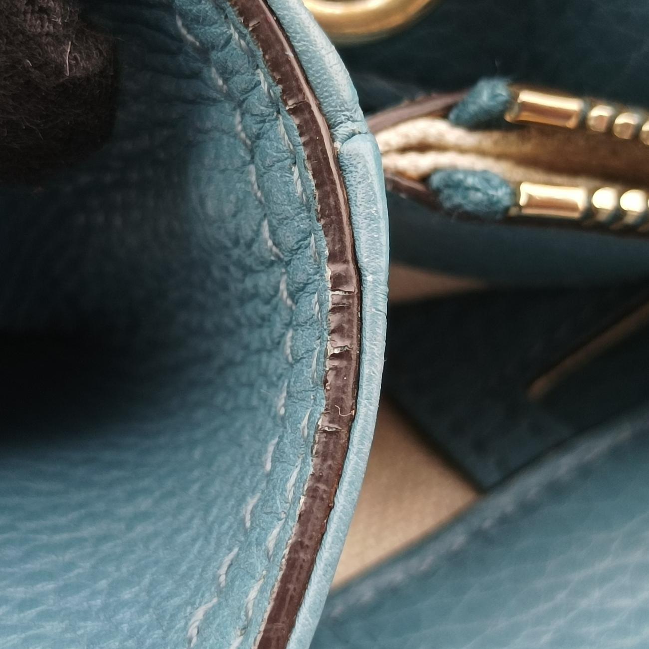 bamboo shopper Blue Leather 323660 G015043925バンブーショッパー ブルー レザー 323660 G015043925