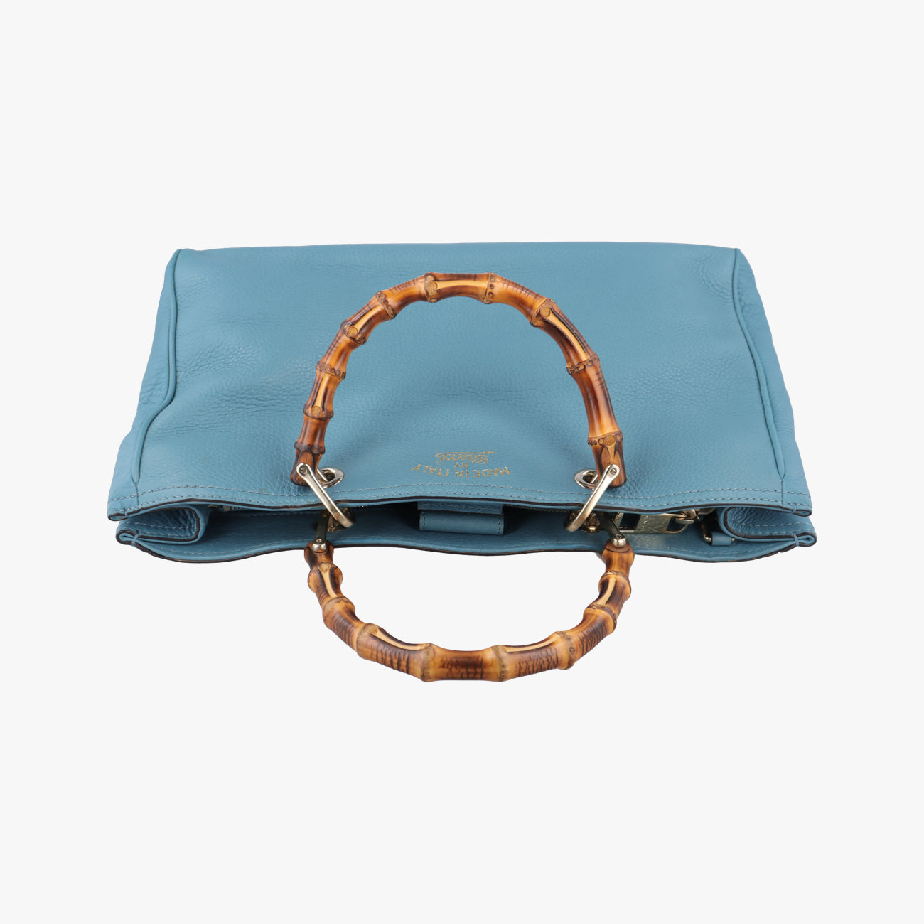 bamboo shopper Blue Leather 323660 G015043925バンブーショッパー ブルー レザー 323660 G015043925