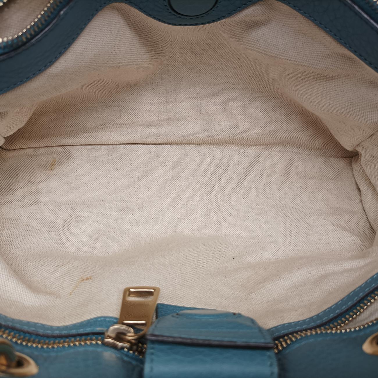 bamboo shopper Blue Leather 323660 G015043925バンブーショッパー ブルー レザー 323660 G015043925