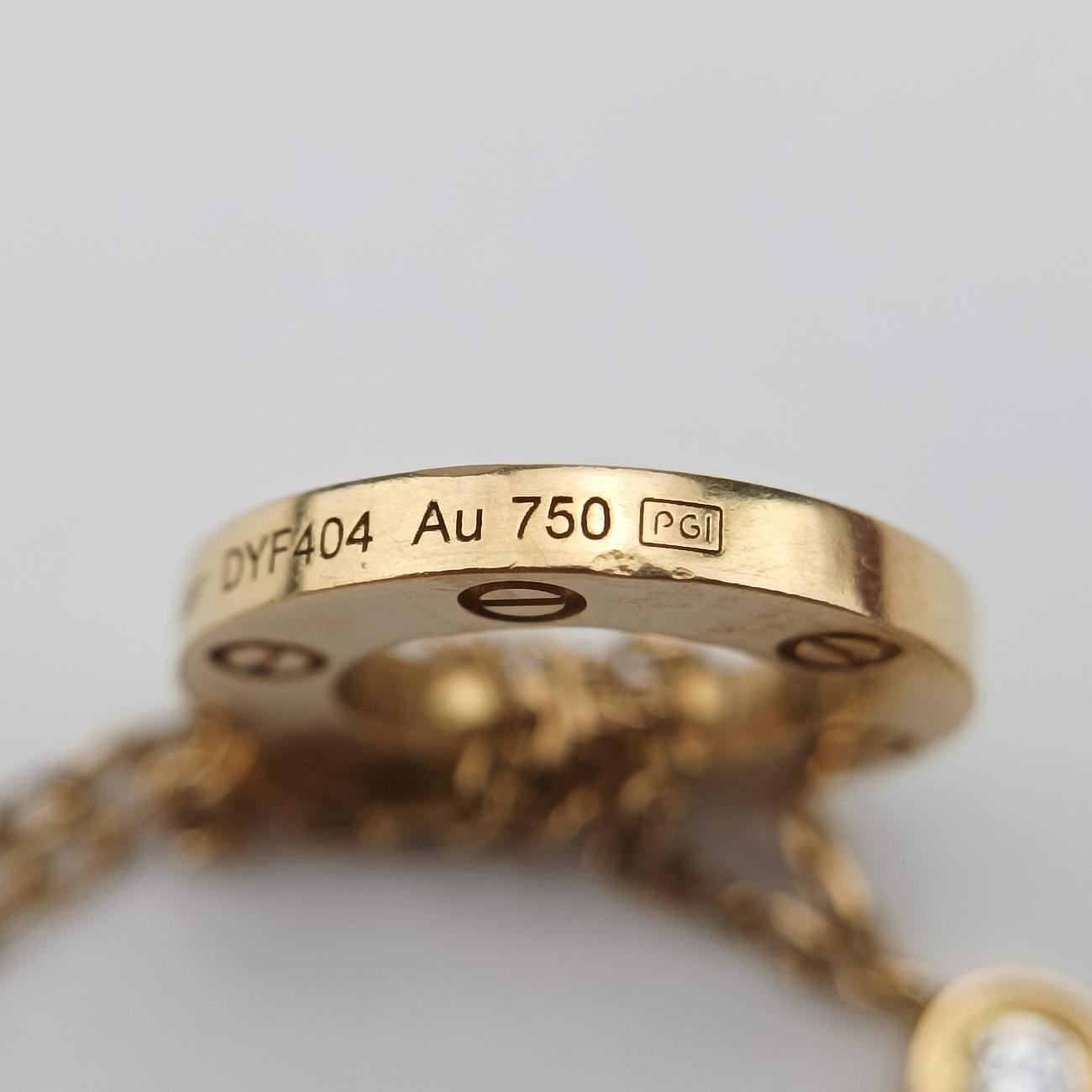 Love Circle DIAMONDS Golden AU750 B6038300 DYF404ラブサークル ダイヤモンド ゴールド AU750 B6038300 DYF404