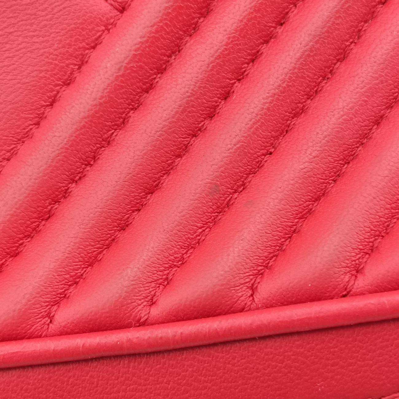 Coco Boy Camera Case Red Lambskin 20613382ココボーイ カメラケース レッド ラムスキン A92656 20613382