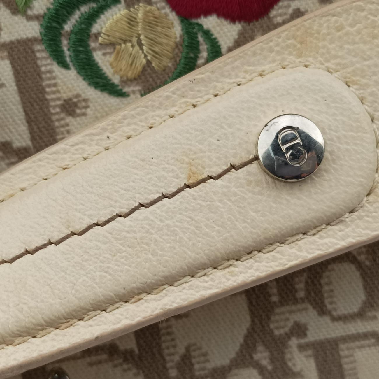 Lotter Vintage Flower LineIvory×Beige×MulticolorCanvas × Leather05-MA-0065ロッター ヴィンテージフラワーラインアイボリー×ベージュ×マルチカラーキャンバス×レザー05-MA-0065