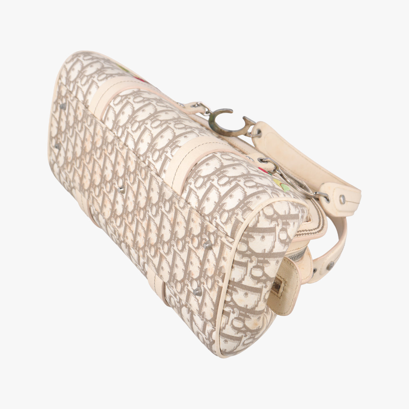 Lotter Vintage Flower LineIvory×Beige×MulticolorCanvas × Leather05-MA-0065ロッター ヴィンテージフラワーラインアイボリー×ベージュ×マルチカラーキャンバス×レザー05-MA-0065