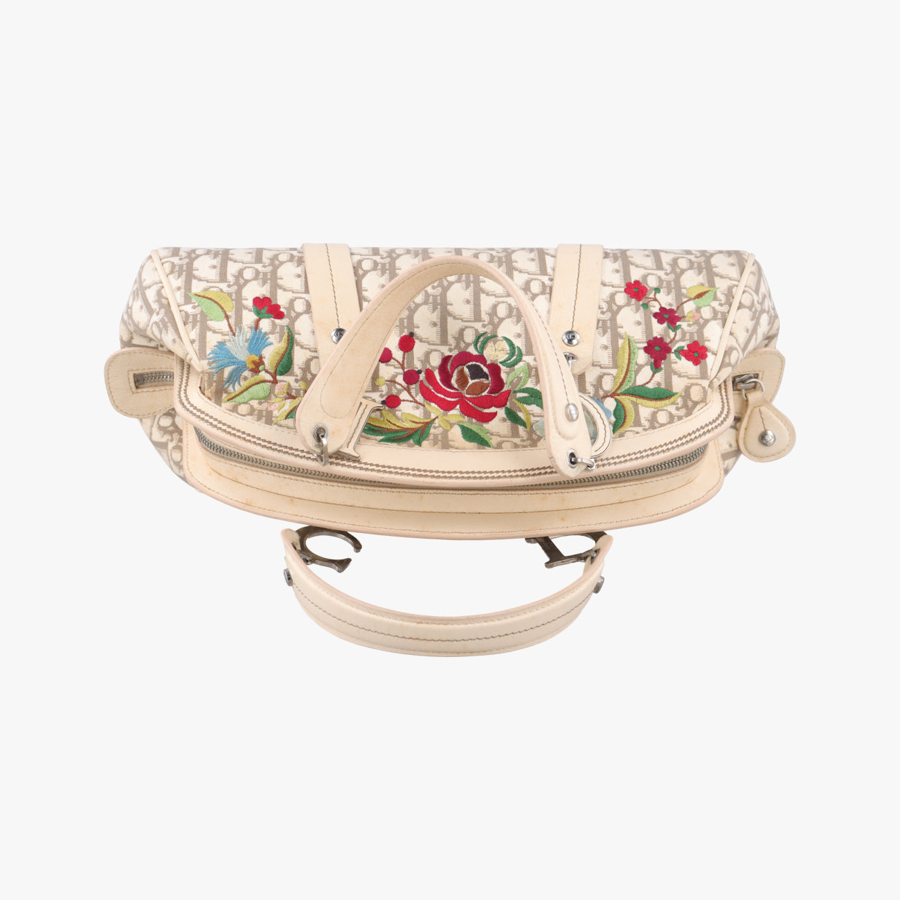 Lotter Vintage Flower LineIvory×Beige×MulticolorCanvas × Leather05-MA-0065ロッター ヴィンテージフラワーラインアイボリー×ベージュ×マルチカラーキャンバス×レザー05-MA-0065