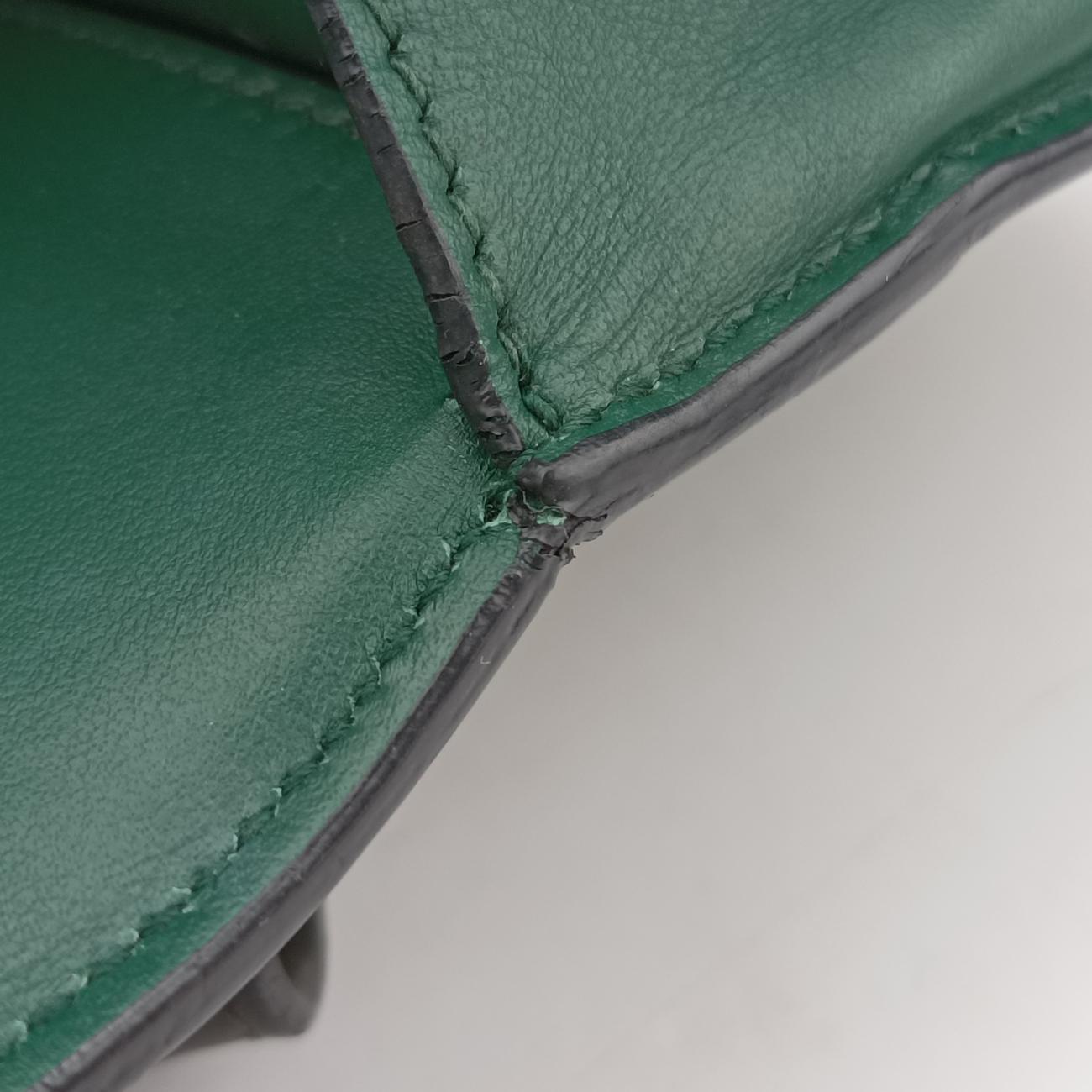 Cahier Green×Black Leather 1BD045 25 Bカイエ グリーン×ブラック レザー 1BD045 25 B