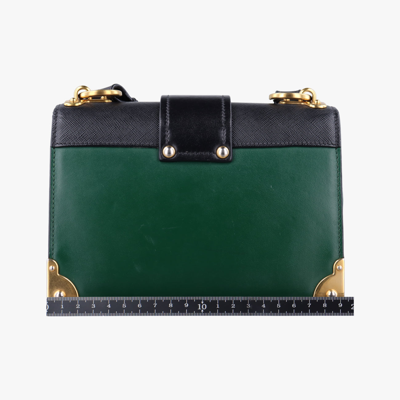 Cahier Green×Black Leather 1BD045 25 Bカイエ グリーン×ブラック レザー 1BD045 25 B