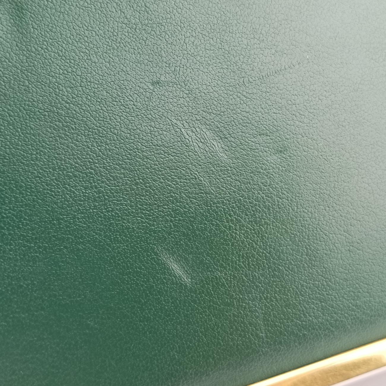 Cahier Green×Black Leather 1BD045 25 Bカイエ グリーン×ブラック レザー 1BD045 25 B