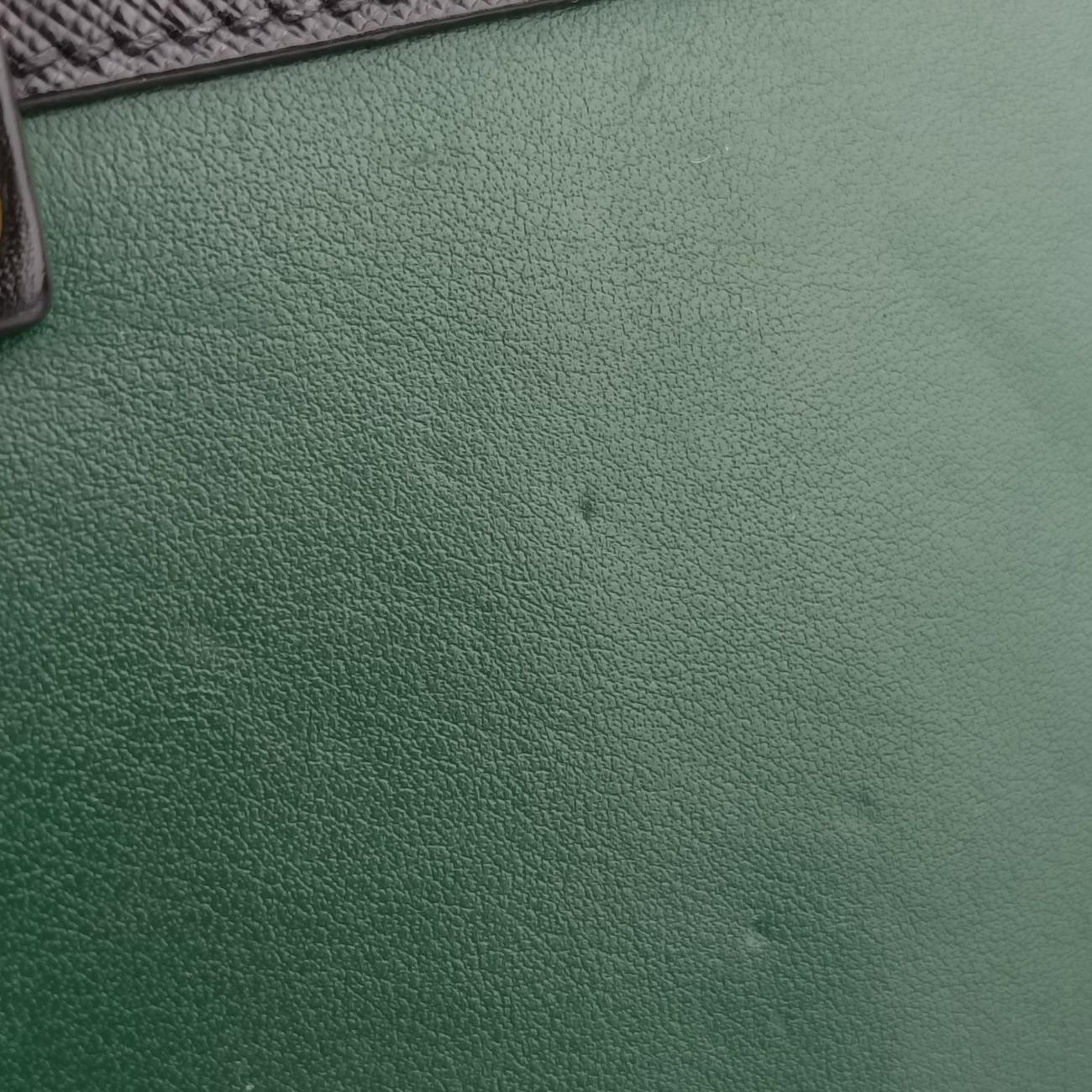 Cahier Green×Black Leather 1BD045 25 Bカイエ グリーン×ブラック レザー 1BD045 25 B