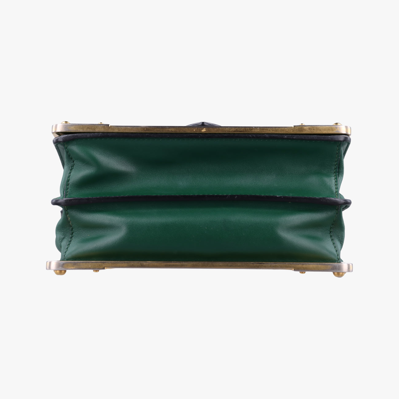 Cahier Green×Black Leather 1BD045 25 Bカイエ グリーン×ブラック レザー 1BD045 25 B