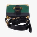 Cahier Green×Black Leather 1BD045 25 Bカイエ グリーン×ブラック レザー 1BD045 25 B