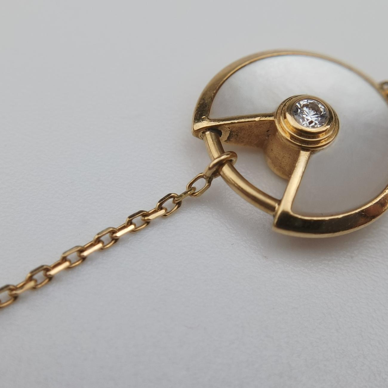 Amulette de Cartier Golden×white AU750 B6044015 KEX146アミュレット ドゥ カルティエ ゴールド×ホワイト AU750 B6044015 KEX146