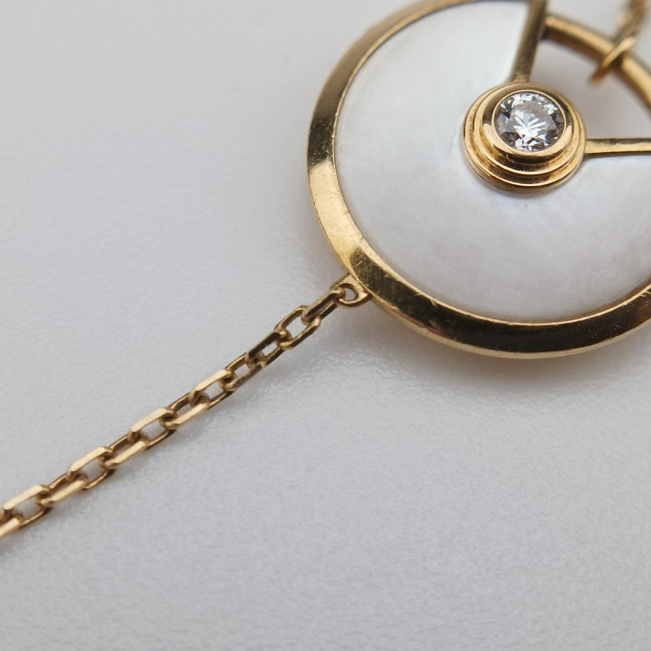 Amulette de Cartier Golden×white AU750 B6044015 KEX146アミュレット ドゥ カルティエ ゴールド×ホワイト AU750 B6044015 KEX146