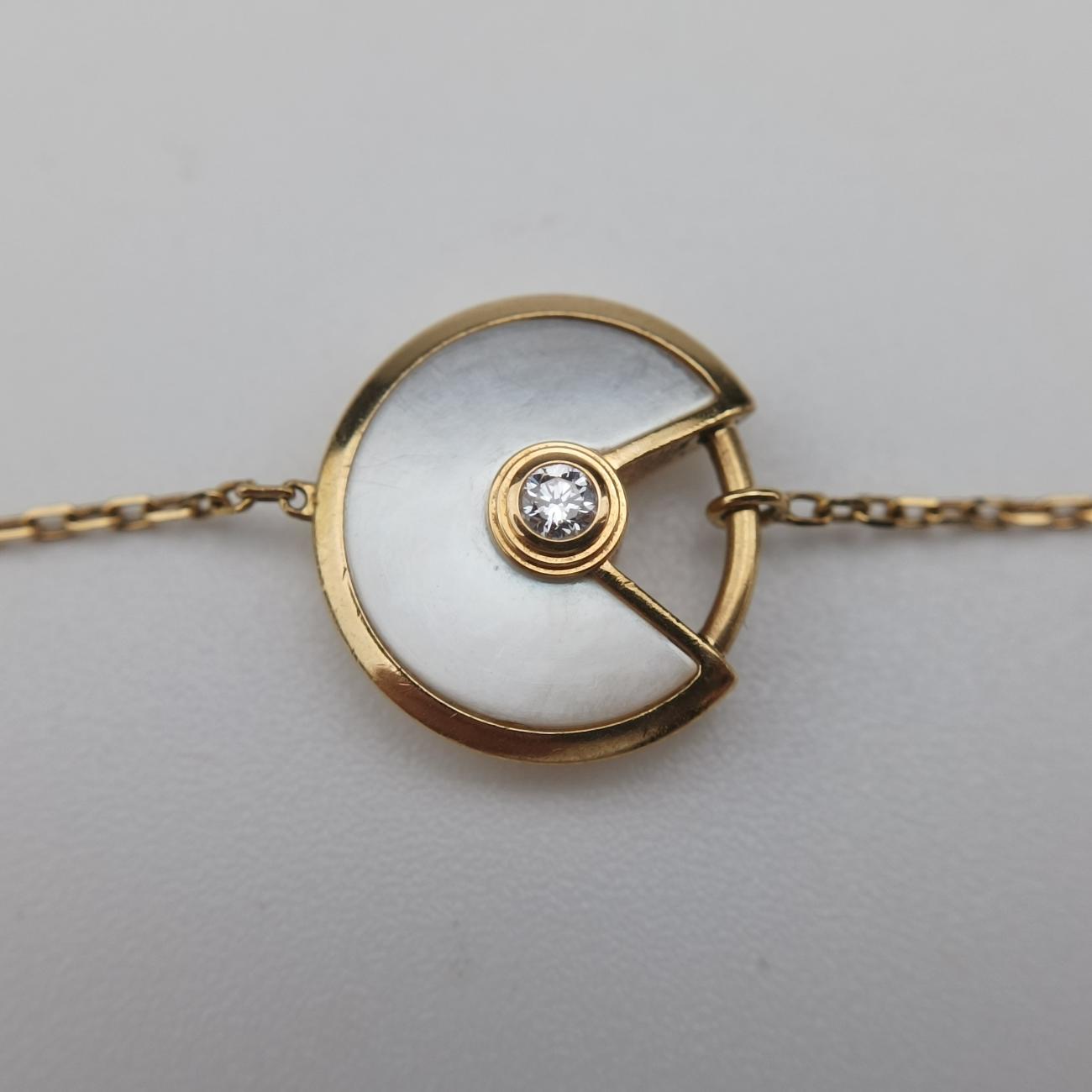 Amulette de Cartier Golden×white AU750 B6044015 KEX146アミュレット ドゥ カルティエ ゴールド×ホワイト AU750 B6044015 KEX146