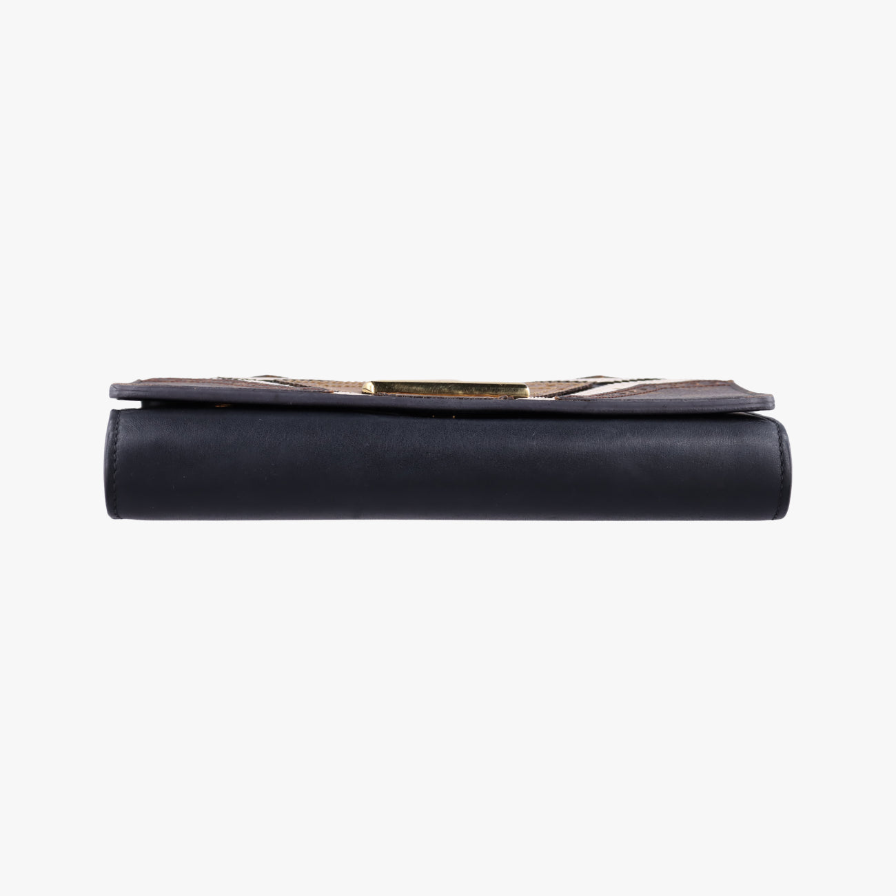 Portefeuille Twist Chain Wallet Black x Brown x White PVC x Leather M62872 SP2187ポルトフォイユ ツイストチェーン チェーンウォレット ブラック×ブラウン×ホワイト PVC×レザー M62872 SP2187
