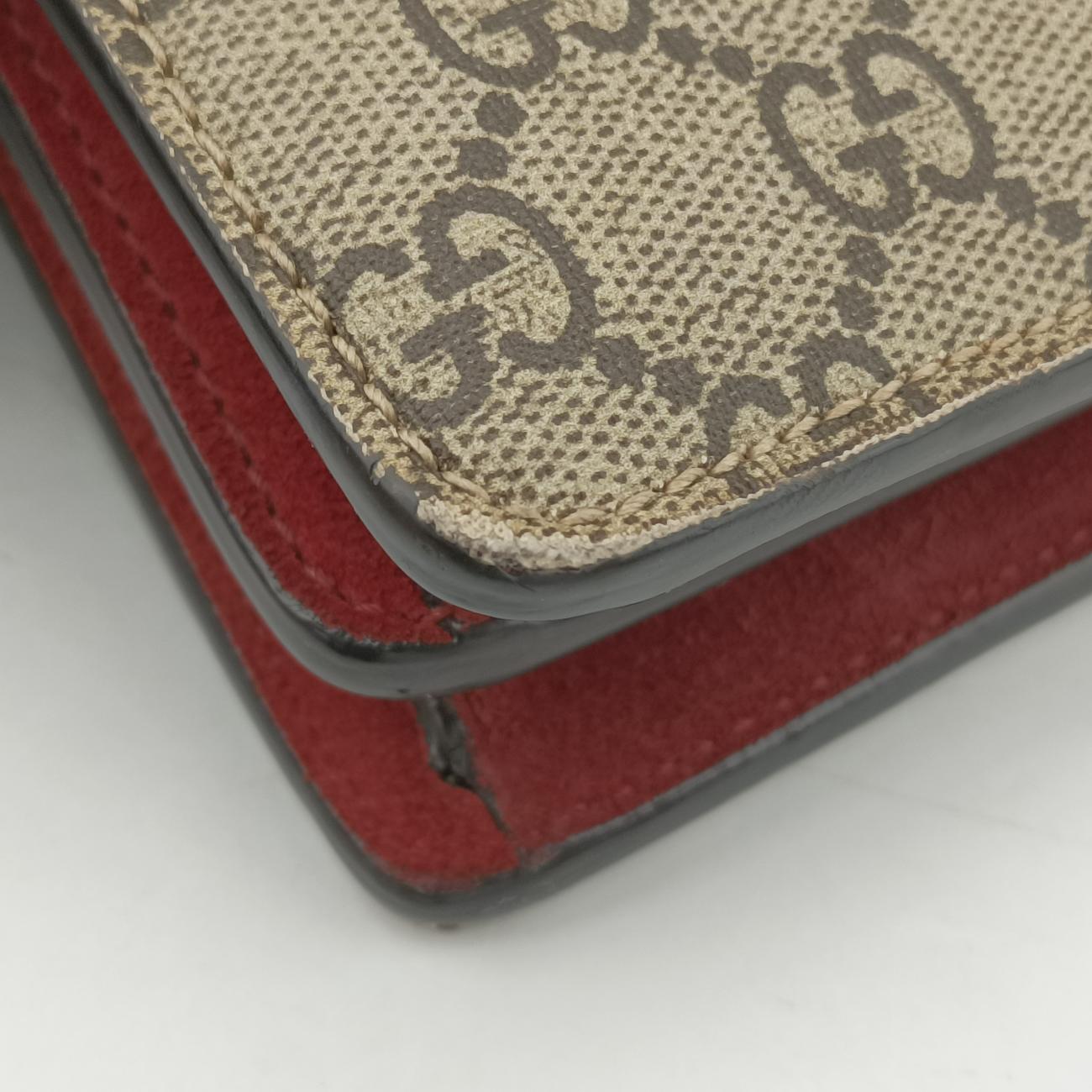 Dionysus Beige×Red×multicolor PVC coated canvas 400249 I023235583ディオニュソス ベージュ×レッド×マルチカラー PVCコーティングキャンバス 400249 I023235583