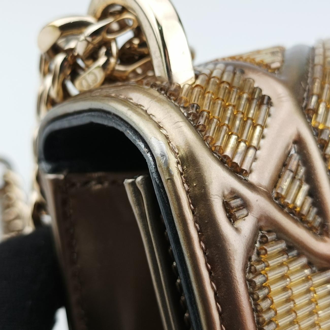 DioramaGoldenGold Beaded Metallic Leather09-BO-1125ディオラマゴールド ゴールド ビーデッド メタリック レザー09-BO-1125