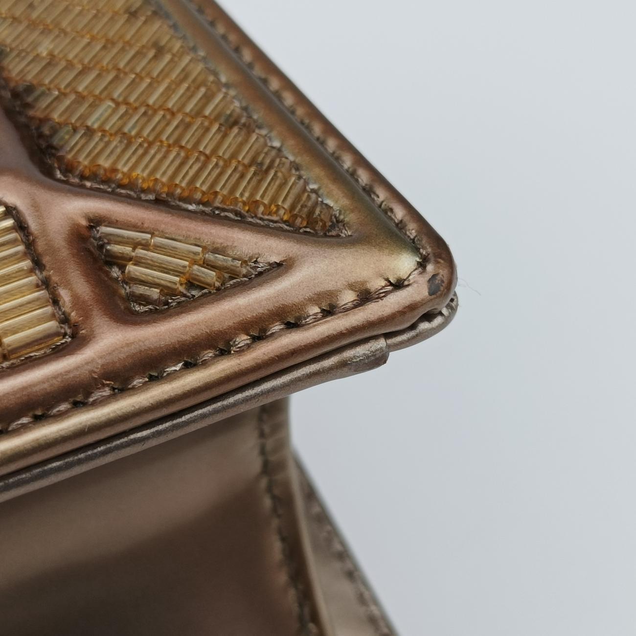 DioramaGoldenGold Beaded Metallic Leather09-BO-1125ディオラマゴールド ゴールド ビーデッド メタリック レザー09-BO-1125