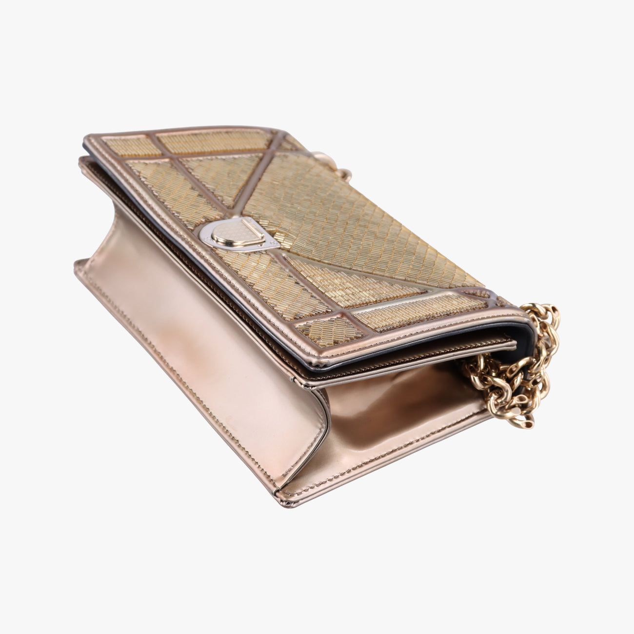 DioramaGoldenGold Beaded Metallic Leather09-BO-1125ディオラマゴールド ゴールド ビーデッド メタリック レザー09-BO-1125