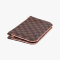 Pochette Double Zip EBENE×Rose Ballerine Damier Canvas N60254 MI2119ポシェット ドゥーブルジップ エベーヌ×ローズバレリーヌ ダミエキャンバス N60254 MI2119