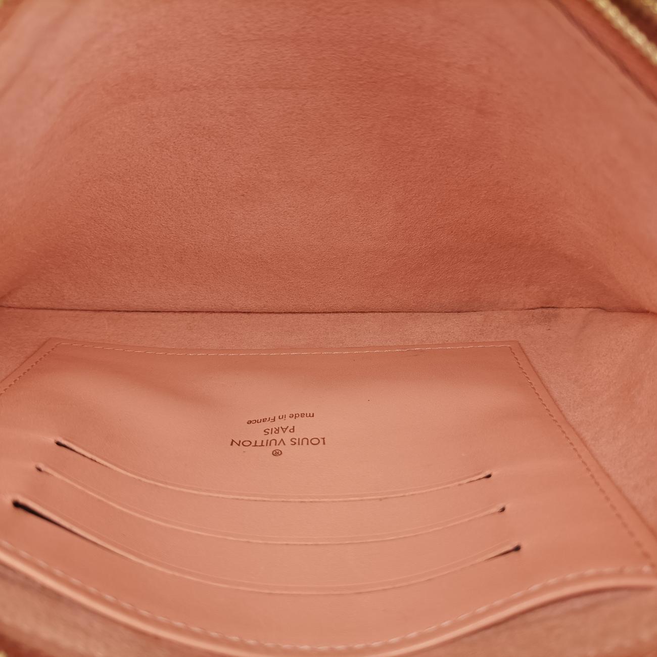 Pochette Double Zip EBENE×Rose Ballerine Damier Canvas N60254 MI2119ポシェット ドゥーブルジップ エベーヌ×ローズバレリーヌ ダミエキャンバス N60254 MI2119