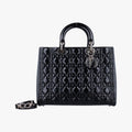 Lady Dior Black Patent 01-MA-0130レディディオール ブラック パテント 01-MA-0130