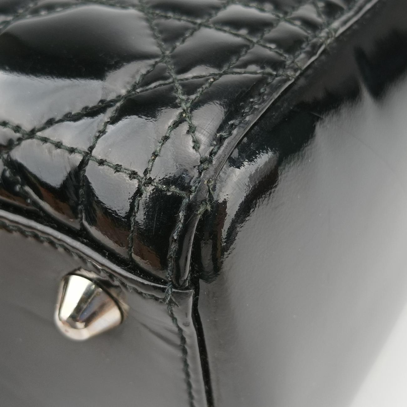 Lady Dior Black Patent 01-MA-0130レディディオール ブラック パテント 01-MA-0130