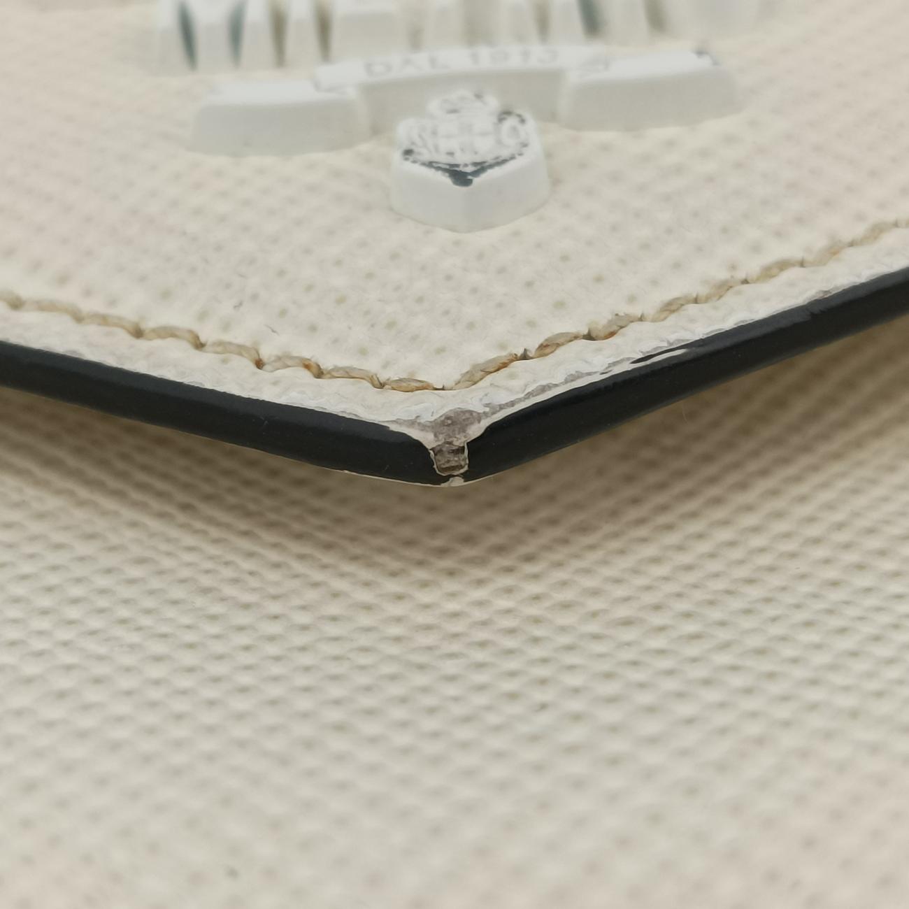 Monochrome Robot White SAFFIANO Leather 1BD127 7/Dモノクローム ロボット ホワイト サフィアーノレザー 1BD127 7/D