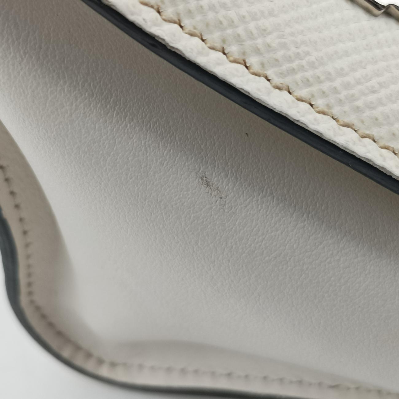 Monochrome Robot White SAFFIANO Leather 1BD127 7/Dモノクローム ロボット ホワイト サフィアーノレザー 1BD127 7/D