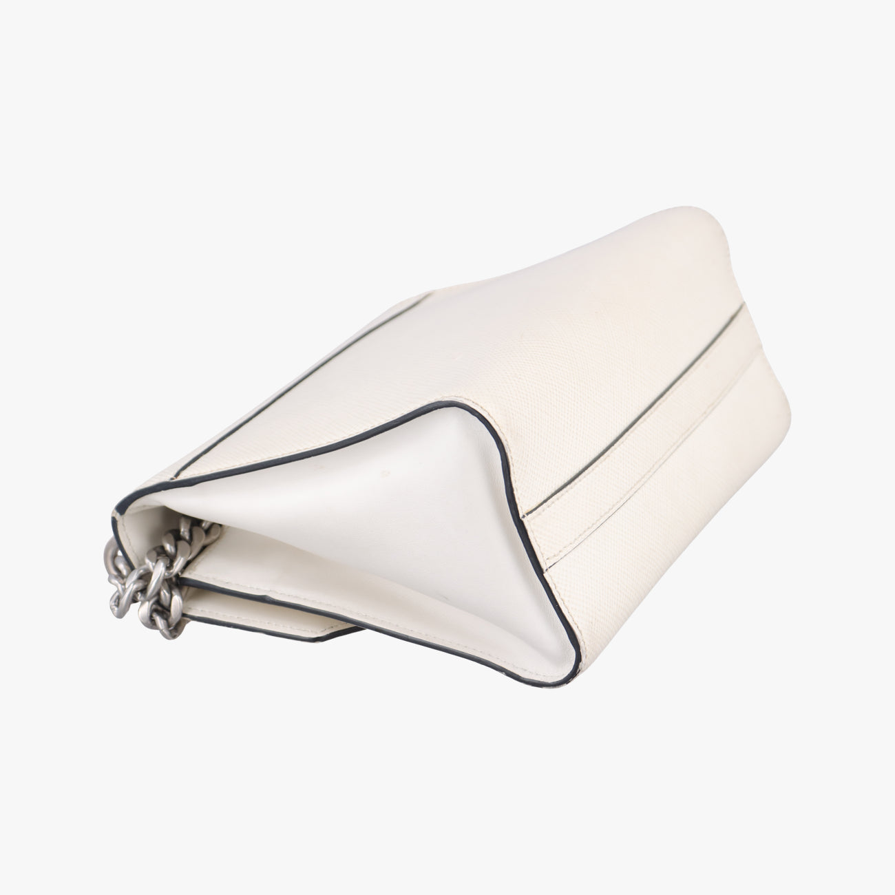 Monochrome Robot White SAFFIANO Leather 1BD127 7/Dモノクローム ロボット ホワイト サフィアーノレザー 1BD127 7/D